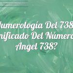 Numerología del 738 / Significado del número de angel 738