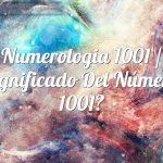 Numerología 1001 / Significado del número 1001