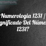 Numerología 1231 / Significado del número 1231