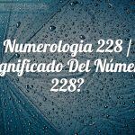Numerología 228 / Significado del número 228