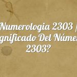 Numerología 2303 / Significado del número 2303